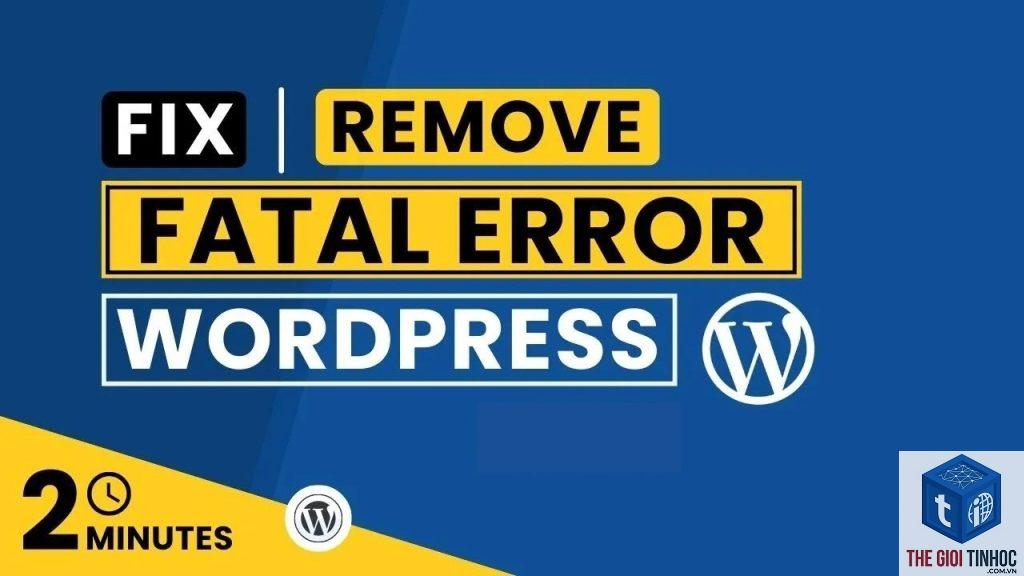 plugin wordpress uninstall fatal error