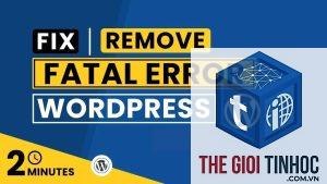plugin wordpress uninstall fatal error
