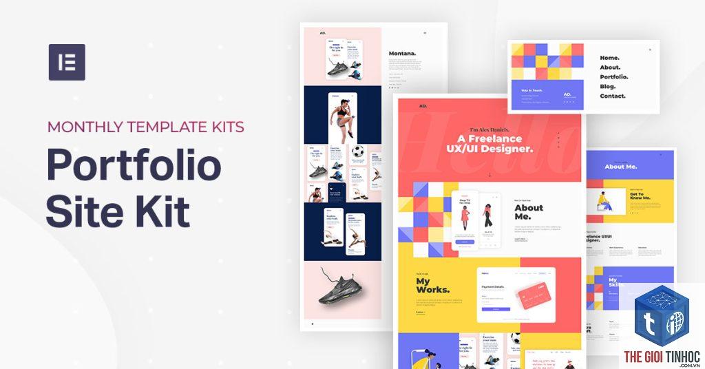 portfolio template elementor