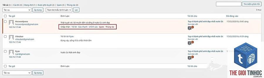 quản lý bình luận wordpress - Hình 4