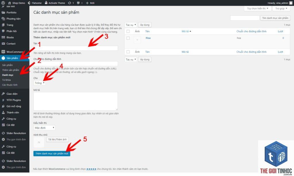 quản lý danh sách trang wordpress