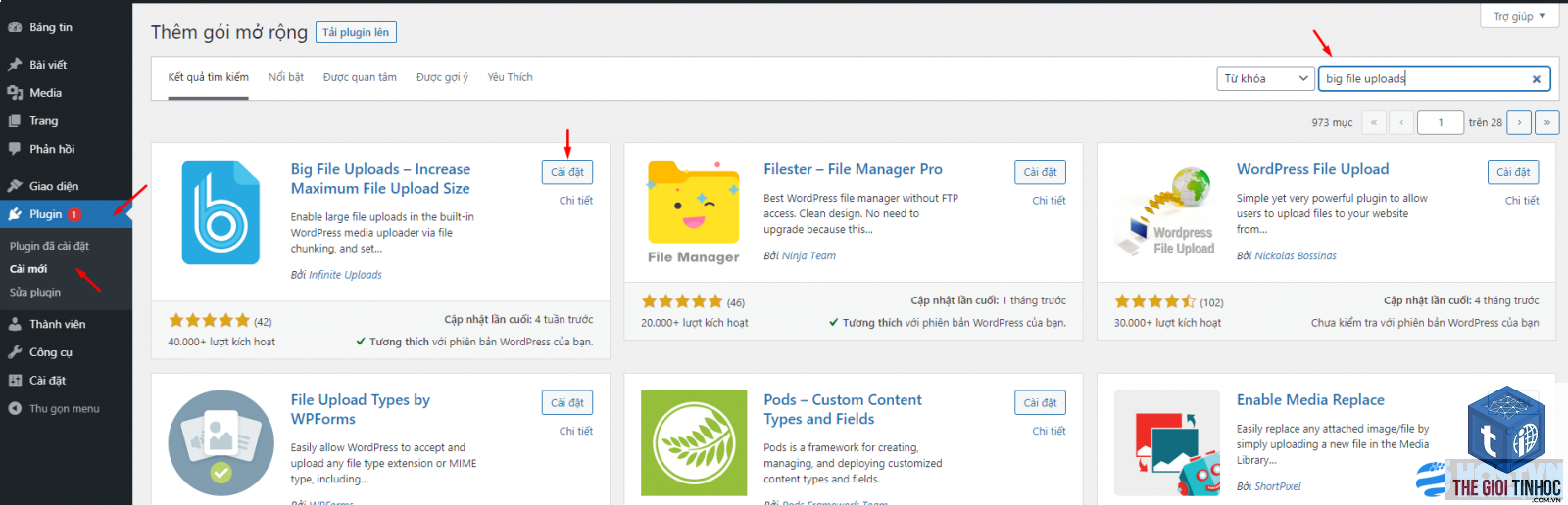 quản lý file upload wordpress - Hình 1