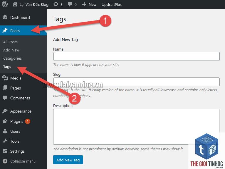 quản lý hệ thống tag wordpress - Hình 1