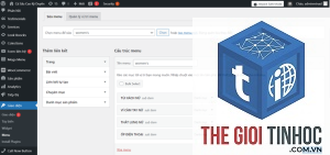 quản lý menu wordpress