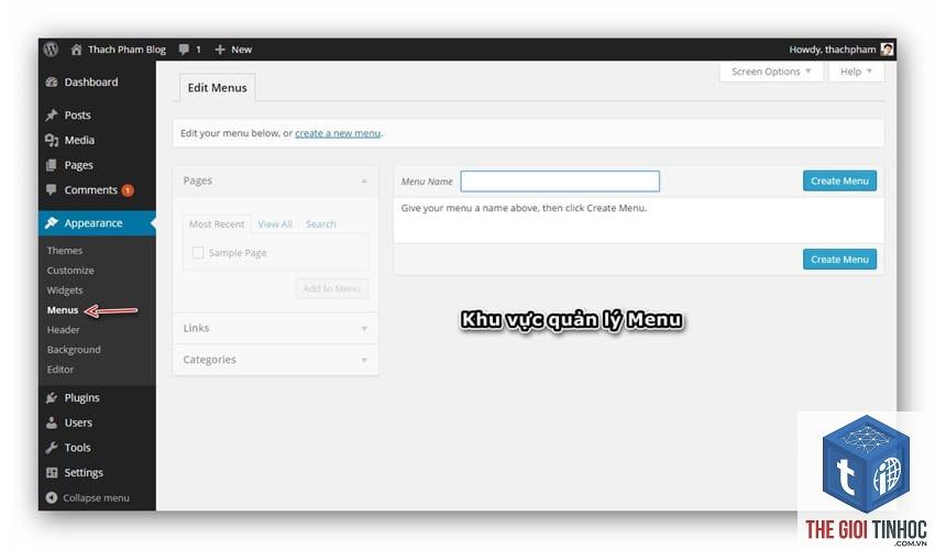 quản lý menu wordpress - Hình 4