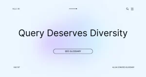query deserves diversity là gì