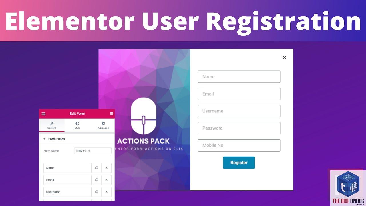 registration form elementor - Hình 5