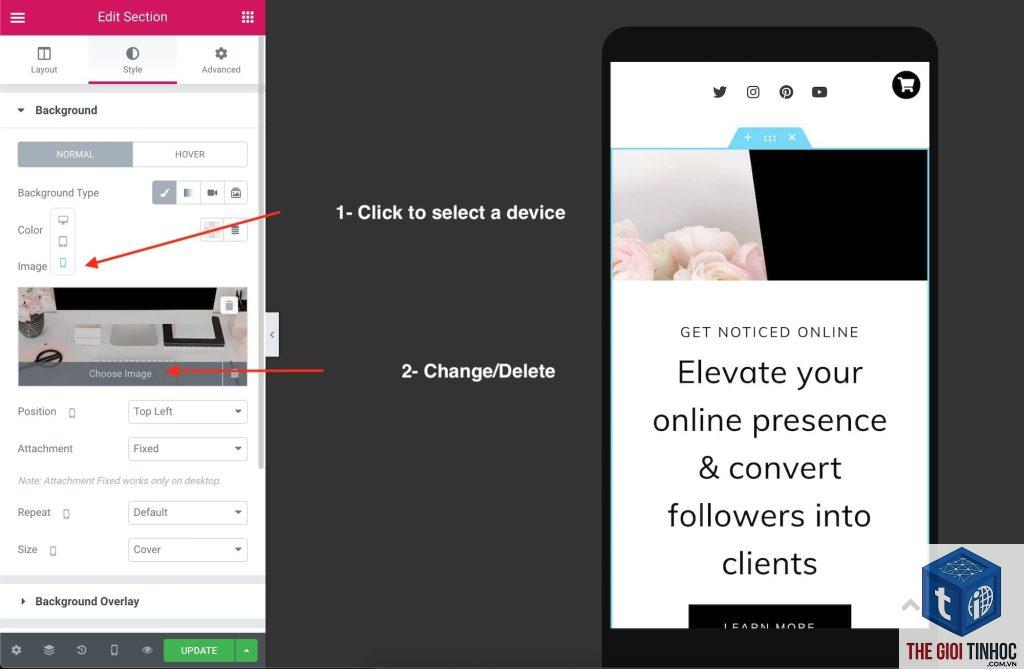responsive image elementor
