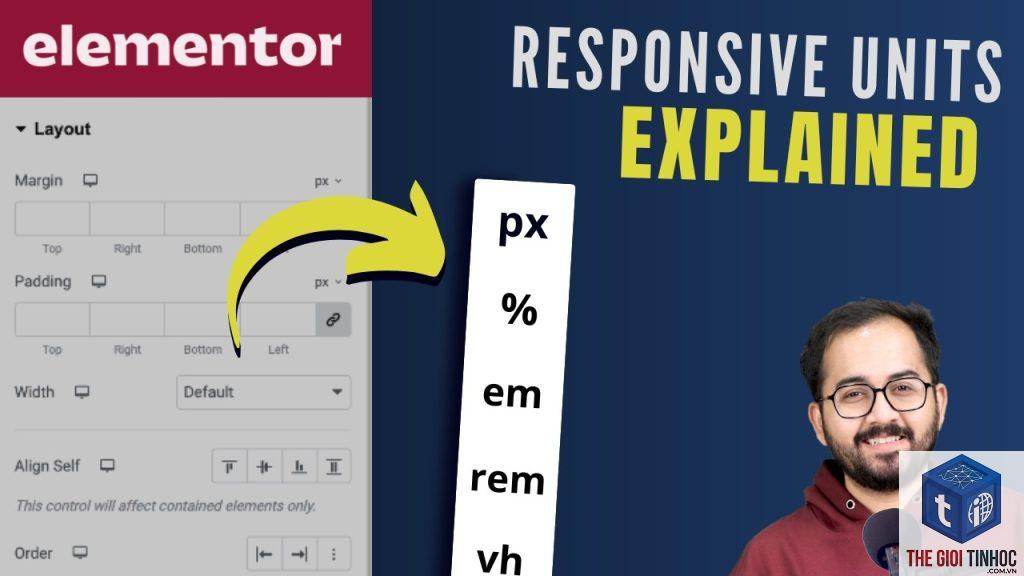 responsive spacing elementor