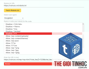 robots txt test tool là gì
