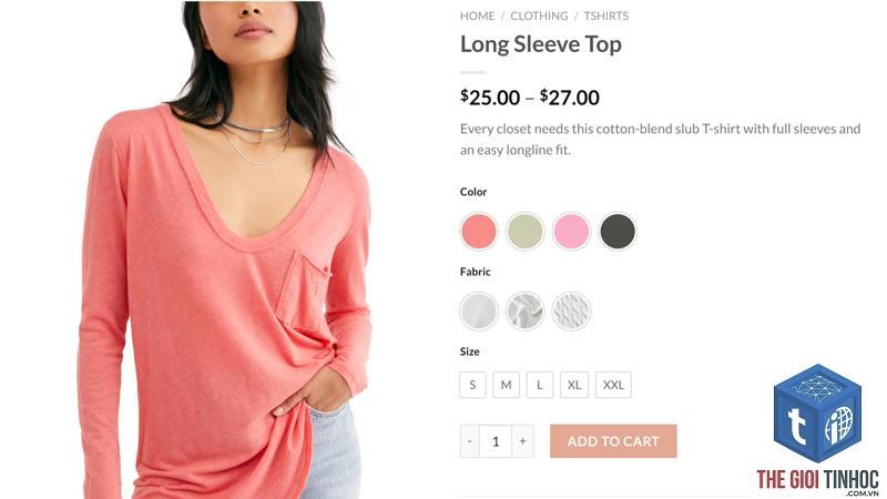 sản phẩm biến thể woocommerce - Hình 3