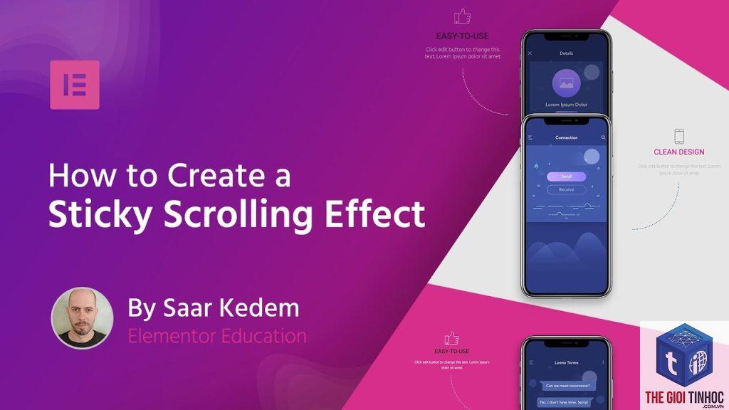 scroll effects elementor