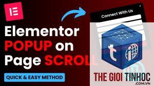 scroll popup elementor