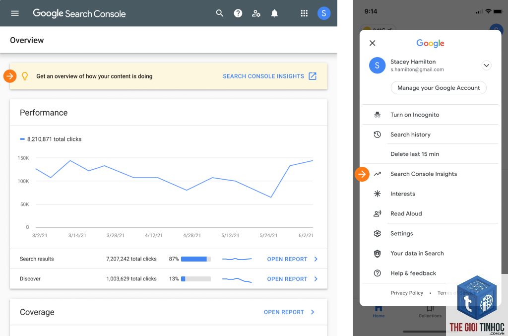 search console insights là gì