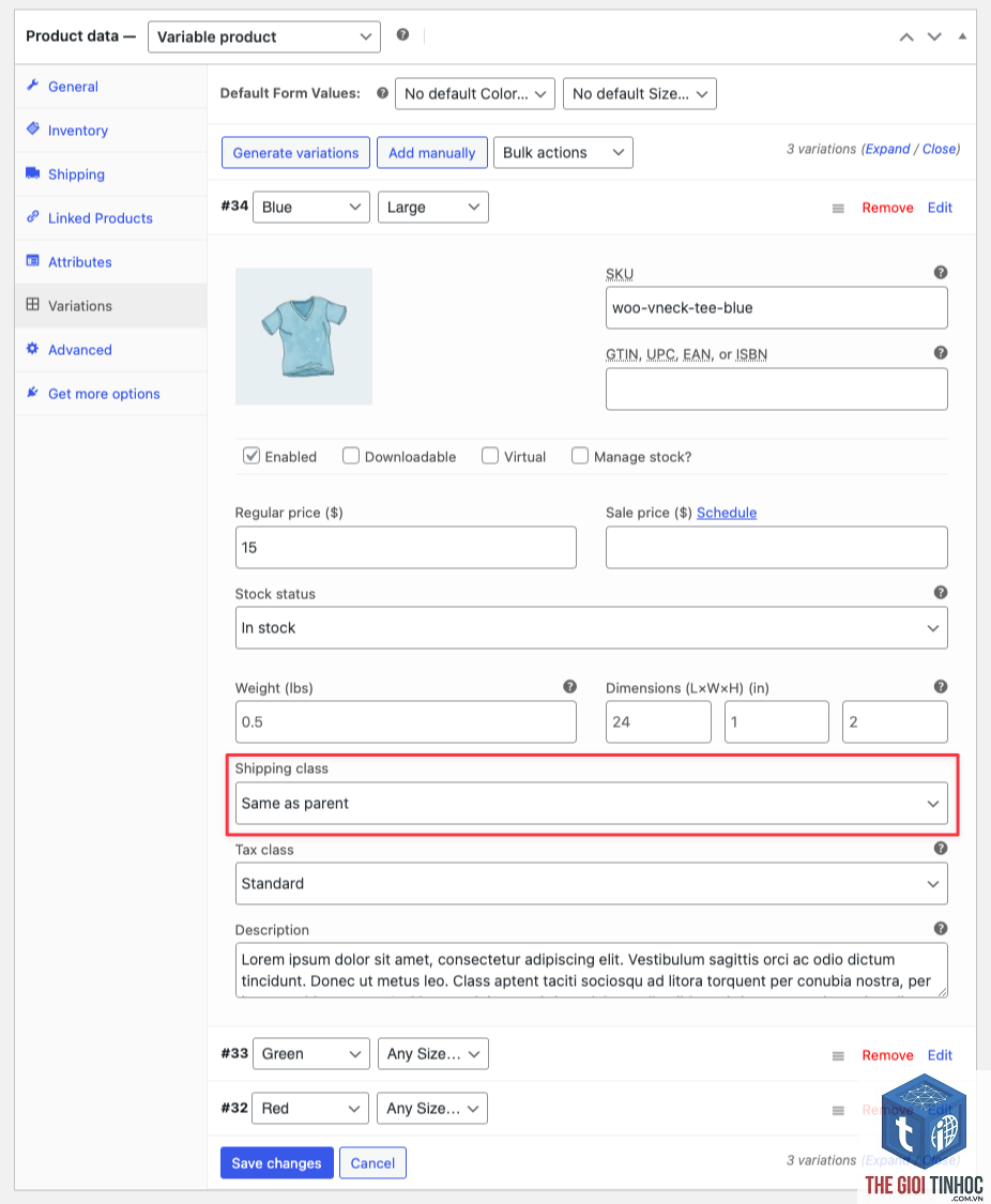 shipping class woocommerce - Hình 3