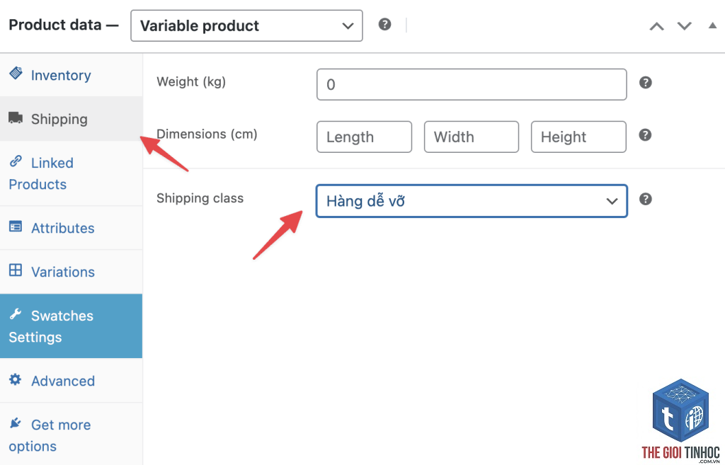 shipping woocommerce là gì