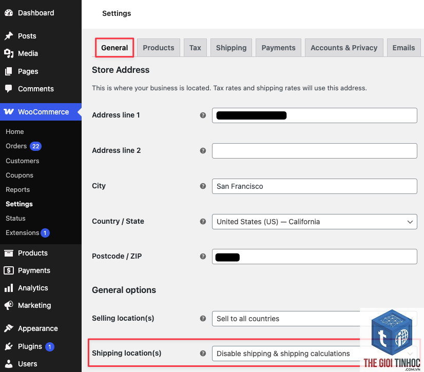 shipping zone woocommerce
