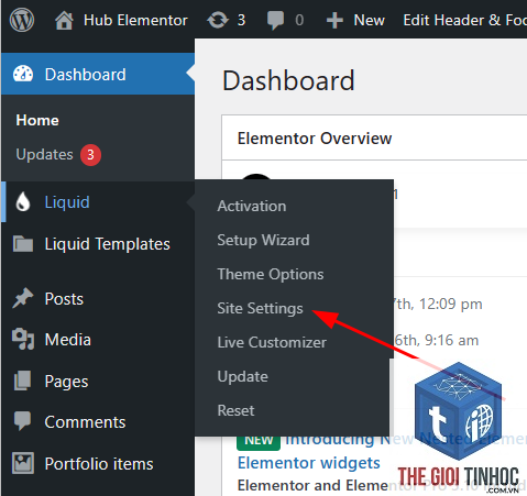 site settings elementor - Hình 5