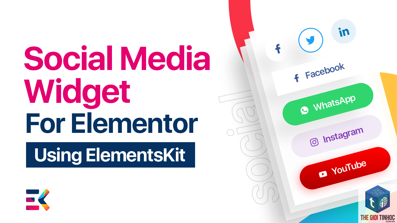 social icons widget elementor - Hình 2