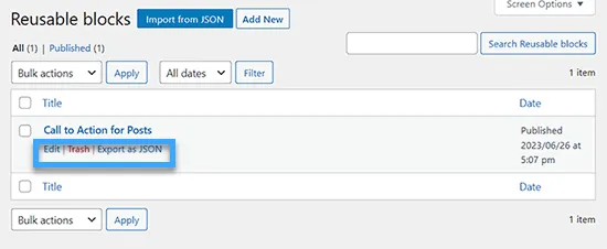 sử dụng reusable block wordpress - Hình 4