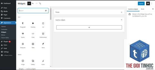 sử dụng widget block wordpress - Hình 3