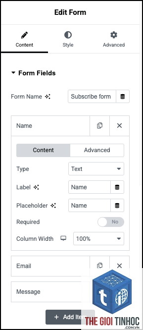 subscription form elementor - Hình 3