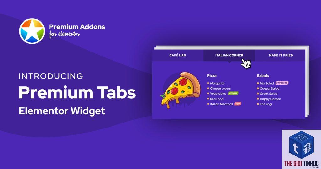 tabs widget elementor