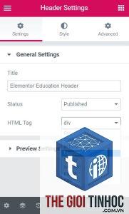 tag template elementor
