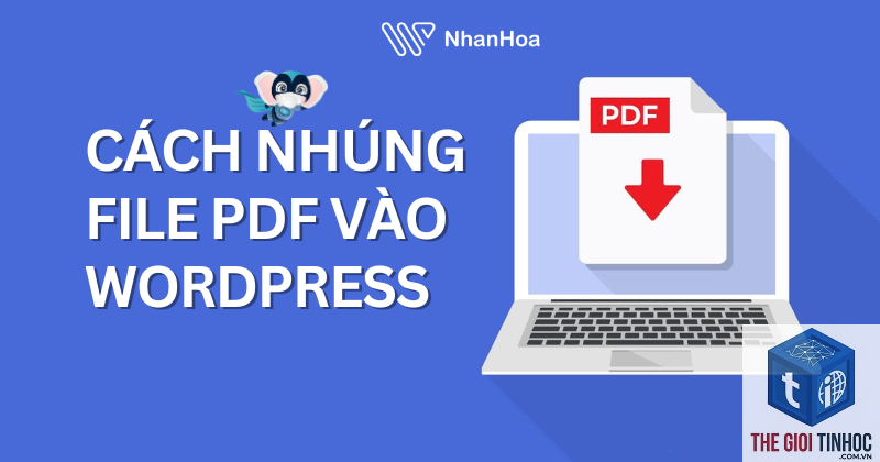 tải file pdf lên wordpress