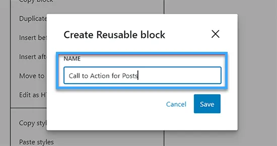 tạo reusable block wordpress - Hình 3