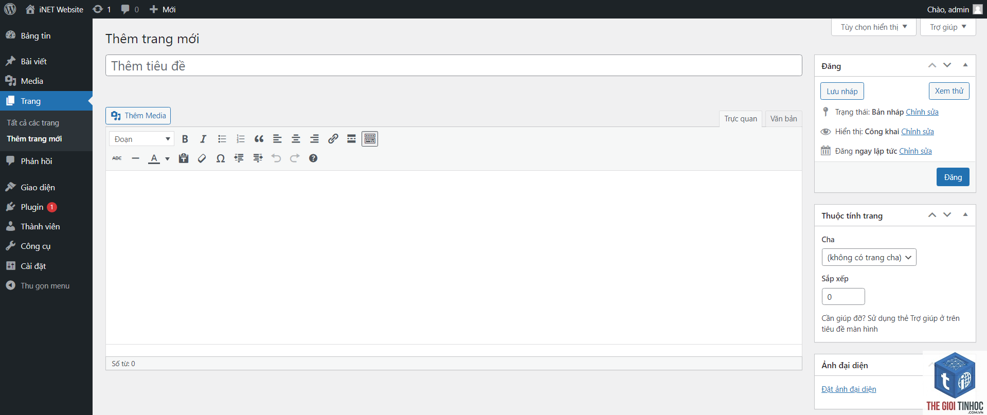 tạo trang giới thiệu wordpress - Hình 3