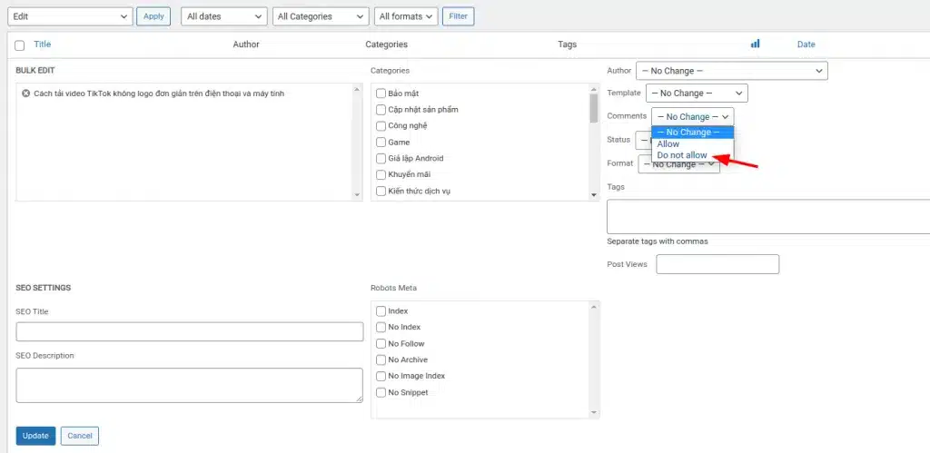 tắt bình luận wordpress - Hình 4