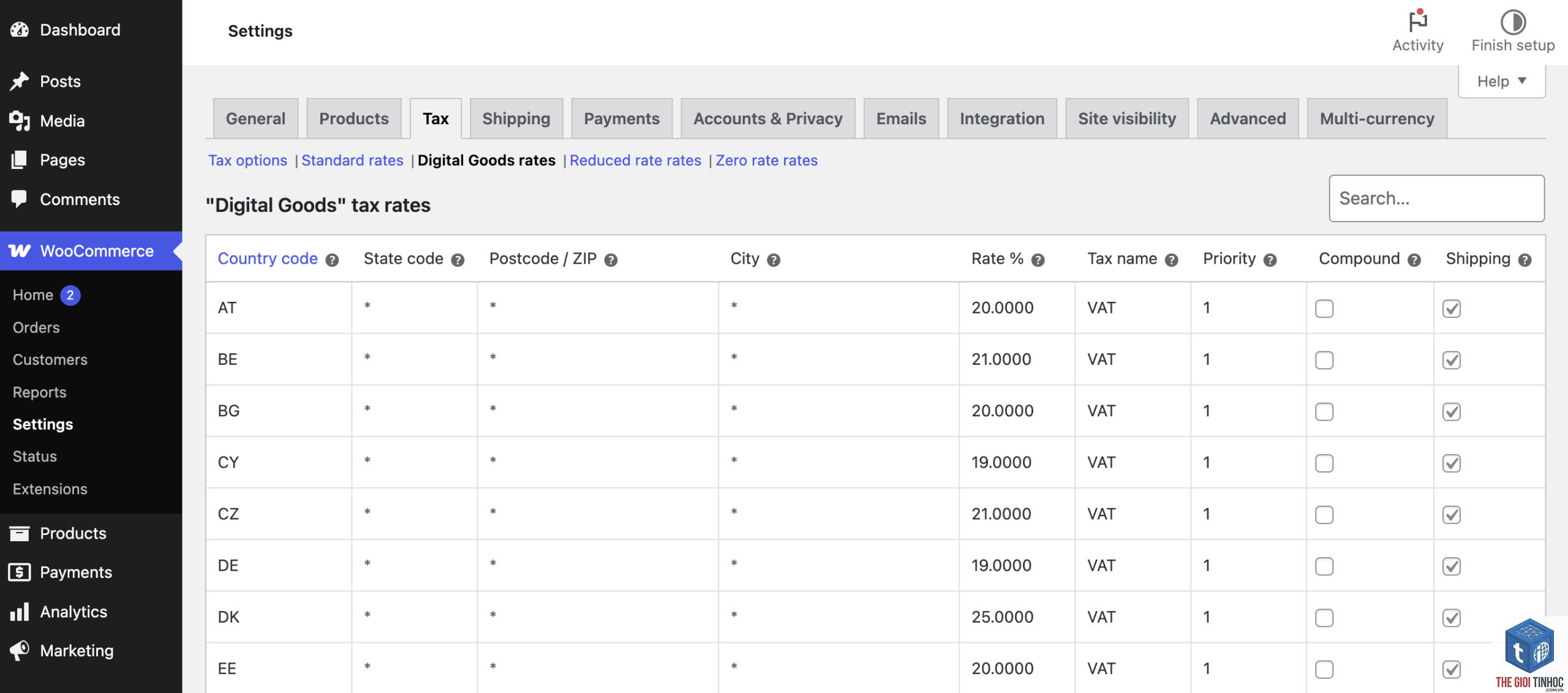 tax rate woocommerce - Hình 5