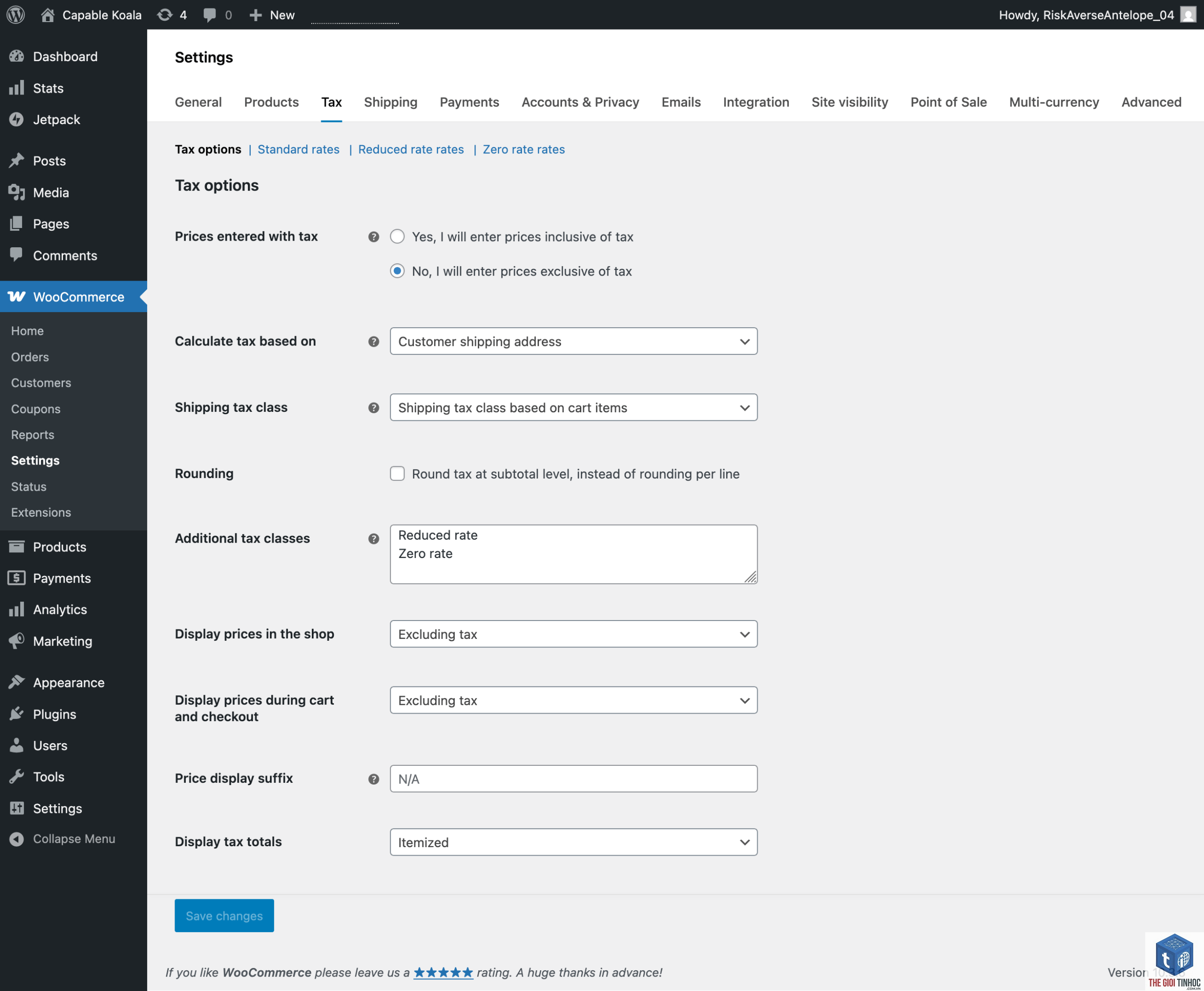 tax settings woocommerce - Hình 4