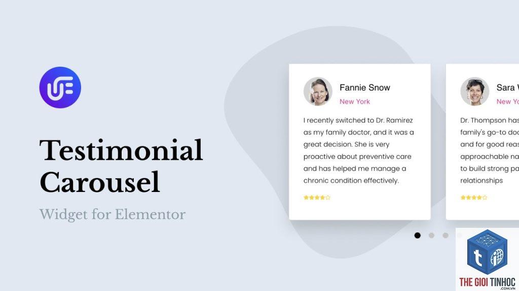 testimonial widget elementor