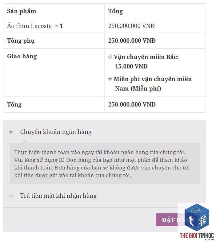thanh toán khi nhận hàng woocommerce - Hình 3
