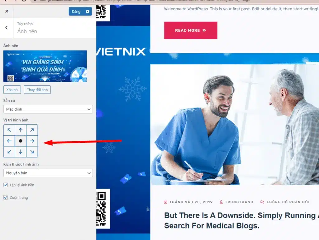 thay đổi ảnh wordpress