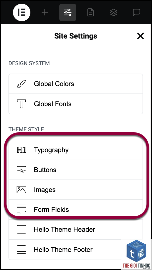 theme style elementor - Hình 5