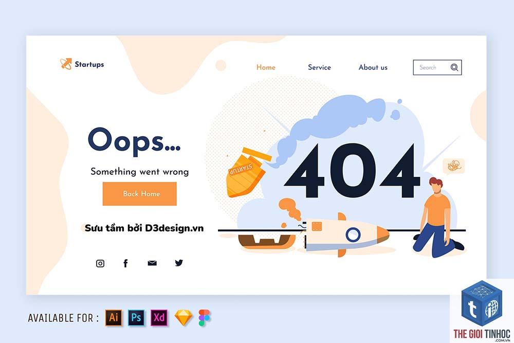 theme wordpress 404 page lỗi - Hình 2
