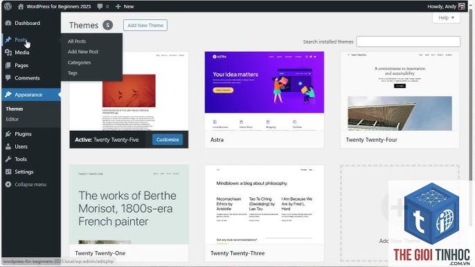 theme wordpress classic theme là gì
