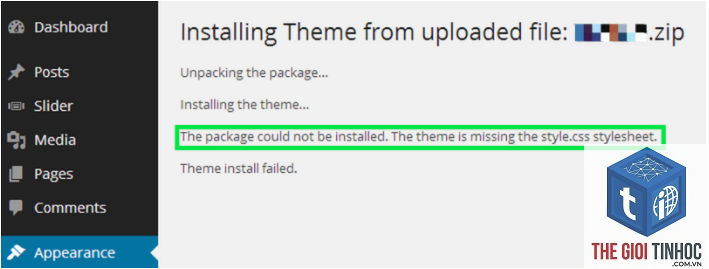 theme wordpress css broken