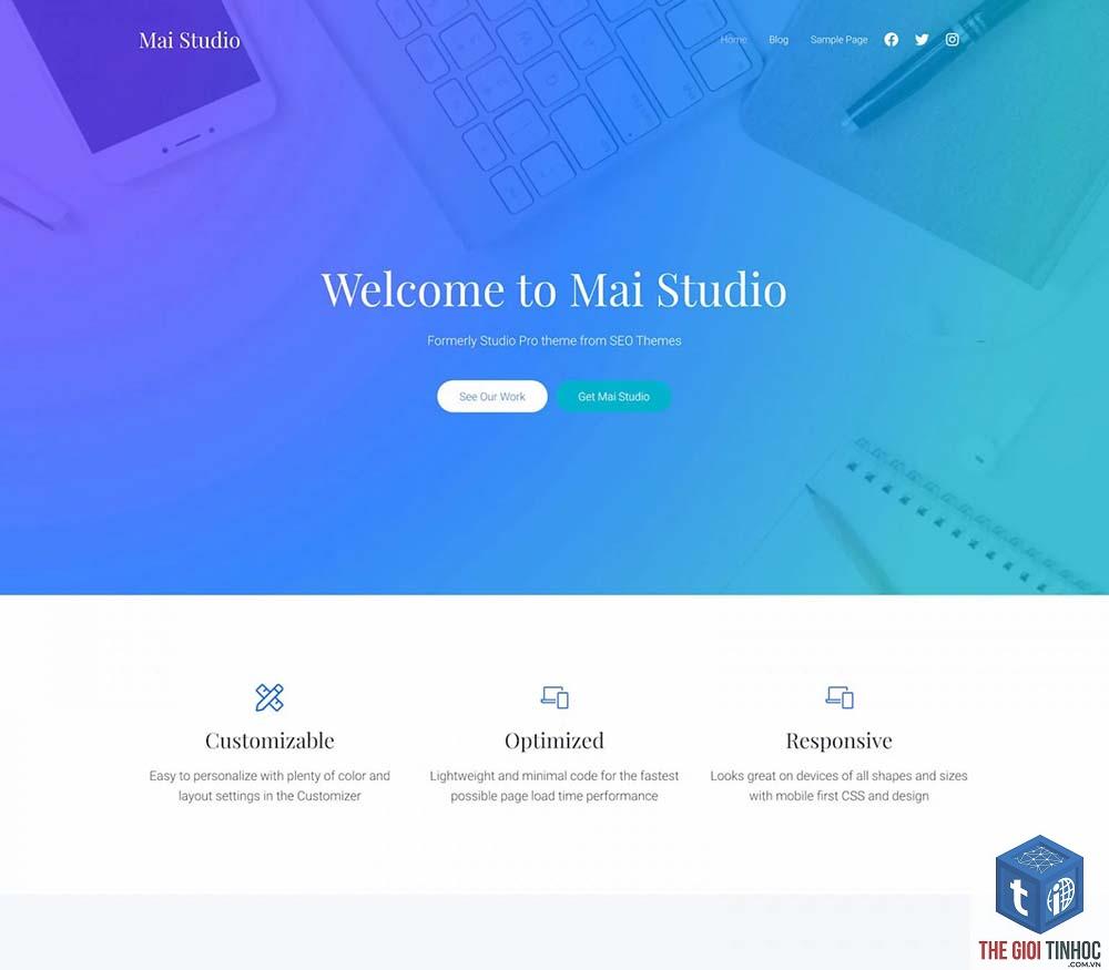 theme wordpress customizer loading mãi