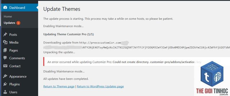theme wordpress customizer permission error - Hình 3