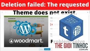 theme wordpress delete failed