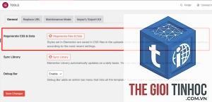 theme wordpress elementor css lỗi