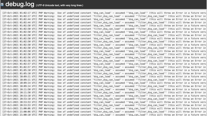 theme wordpress error log