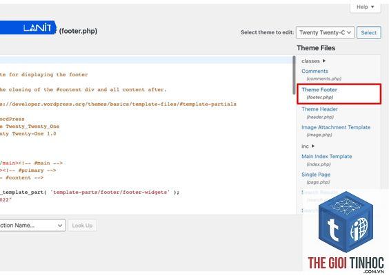 theme wordpress footer widget lỗi - Hình 2