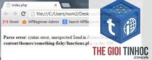 theme wordpress gây syntax error
