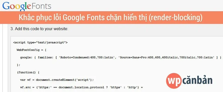 theme wordpress google fonts lỗi
