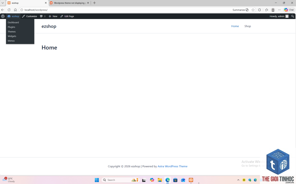 theme wordpress hình ảnh không hiển thị
